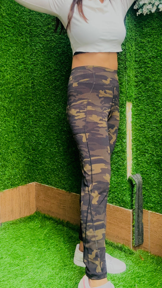 Women’s Military-Inspired High-Waist Gym & Yoga Pants
