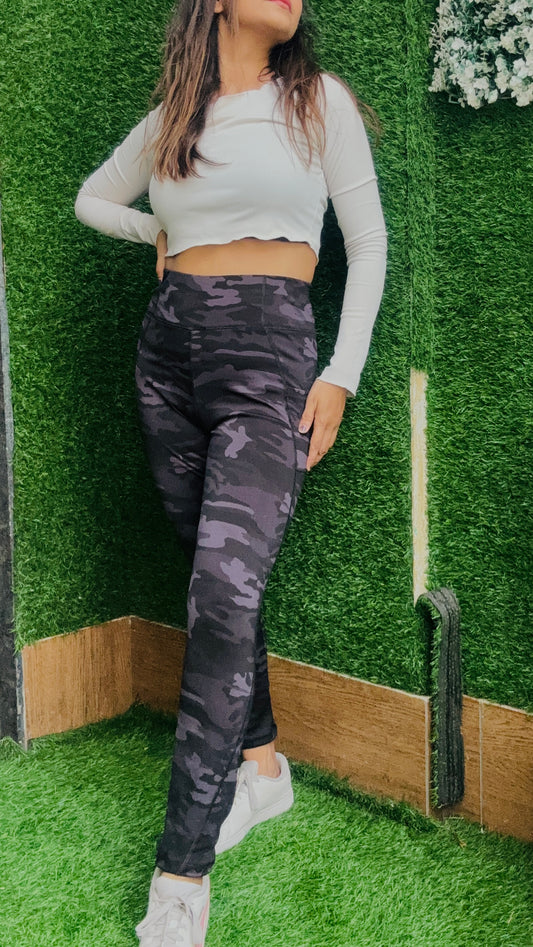 Women’s Military-Inspired High-Waist Gym & Yoga Pants