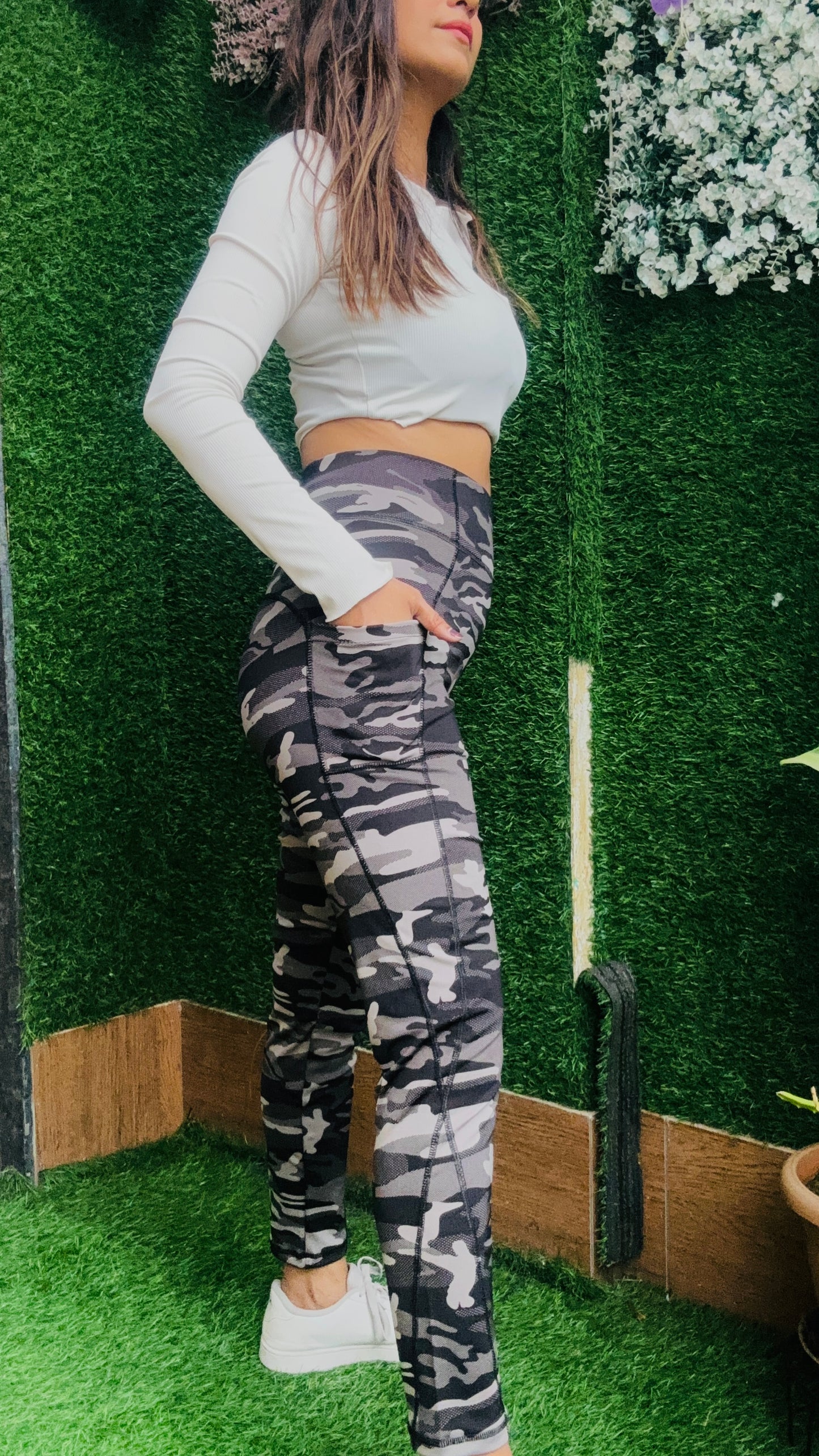 Women’s Military-Inspired High-Waist Gym & Yoga Pants