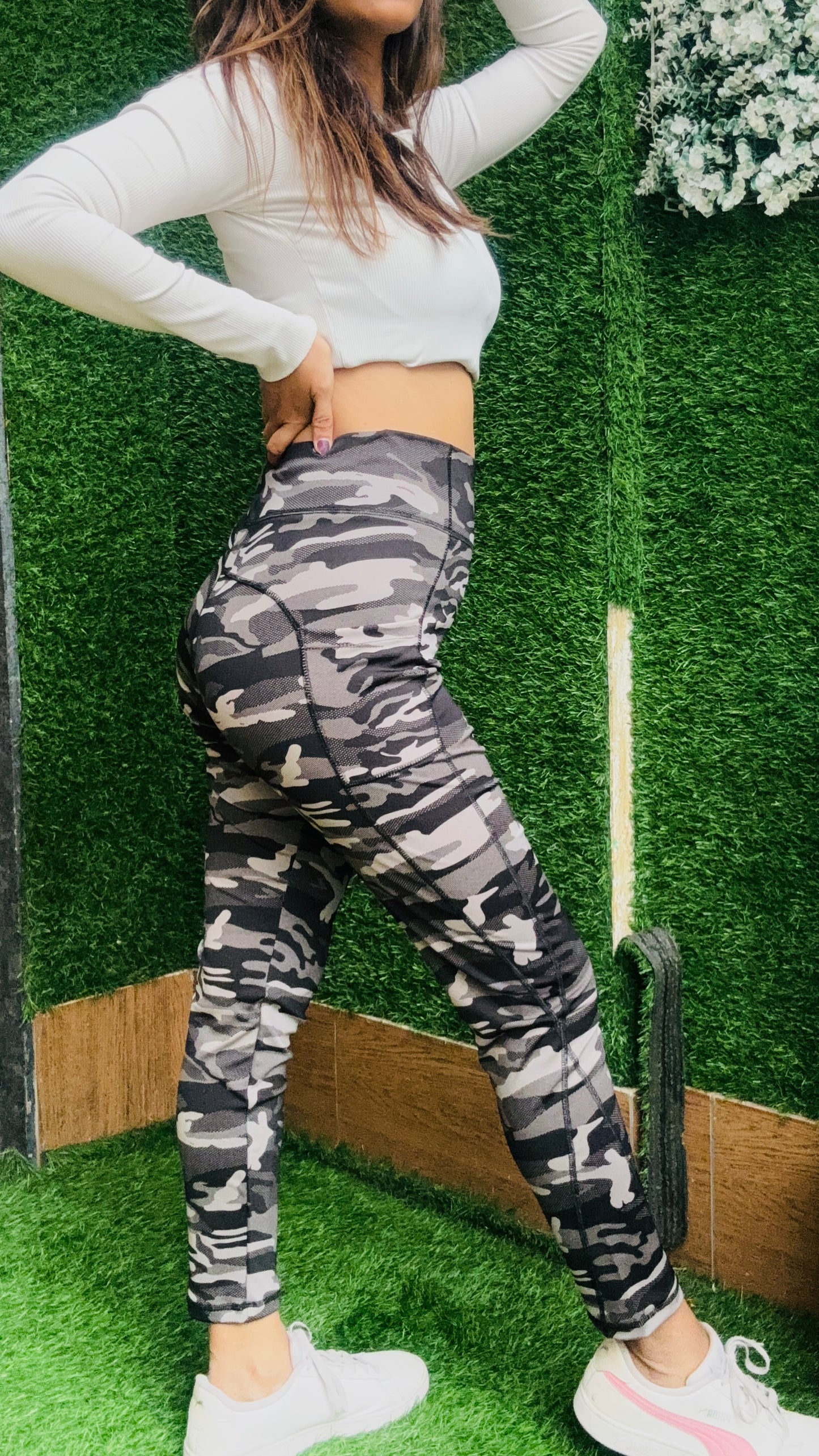 Women’s Military-Inspired High-Waist Gym & Yoga Pants