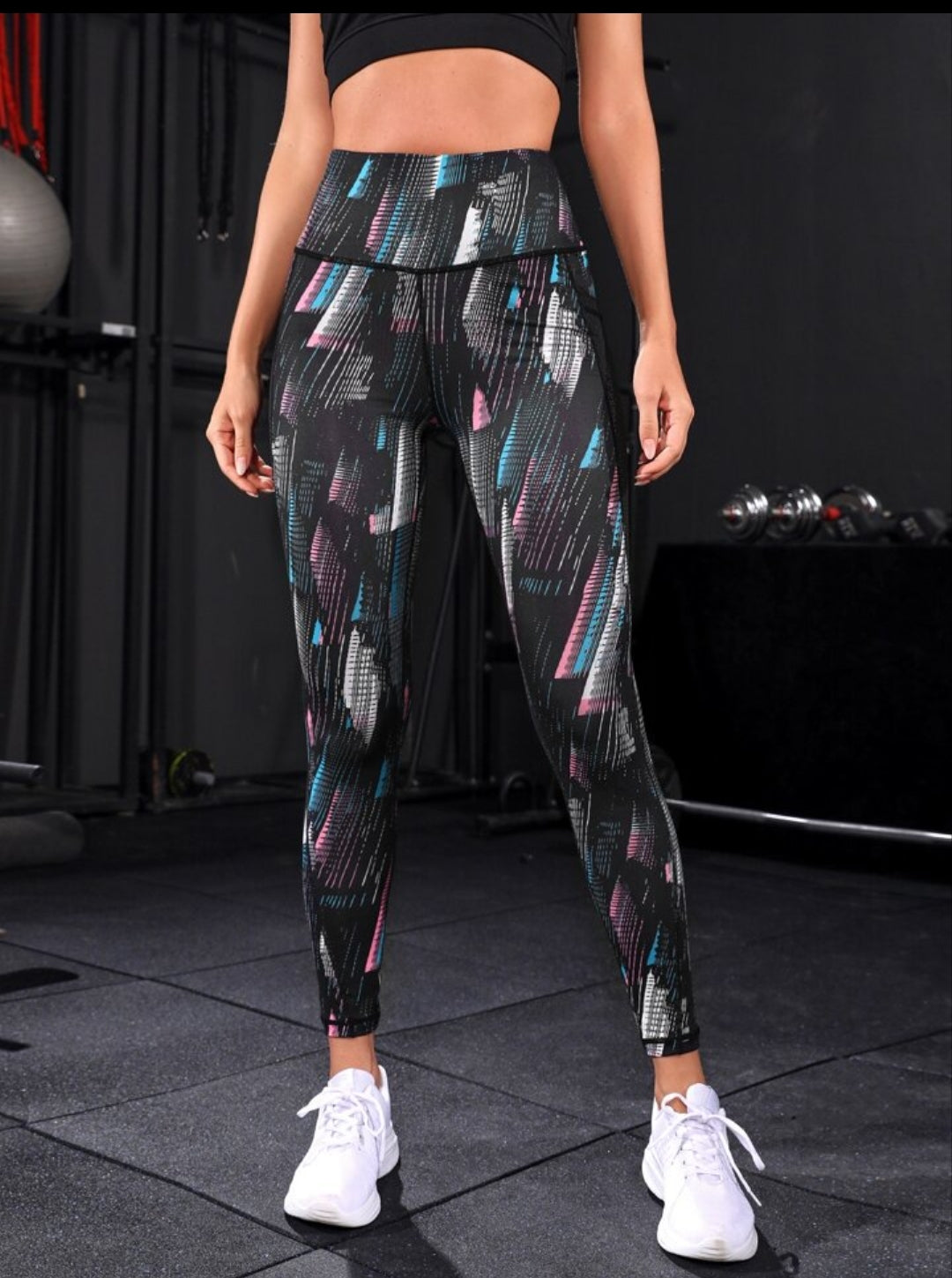 High waist track pants with pockets