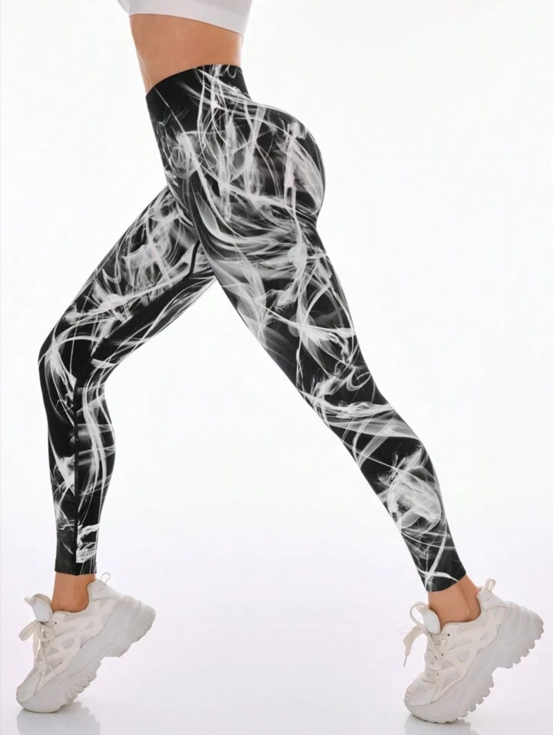 Women's Novelty High Waist Yoga Leggings Tummy Control Workout Running 4 Way Stretch Yoga Pants