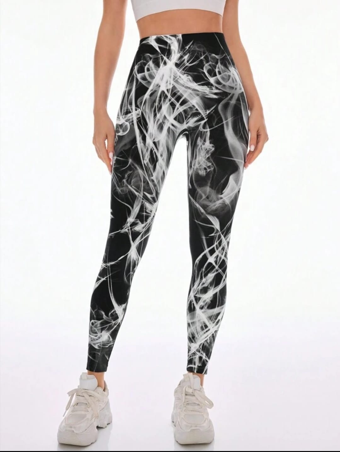 Women's Novelty High Waist Yoga Leggings Tummy Control Workout Running 4 Way Stretch Yoga Pants