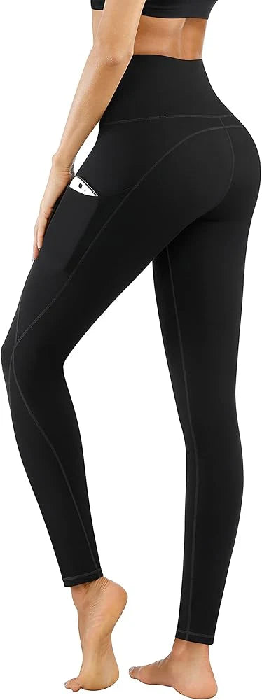 Women’s Yoga Pants Combo (Set of 2) – High Waist Stretchable Leggings with Side Pocket