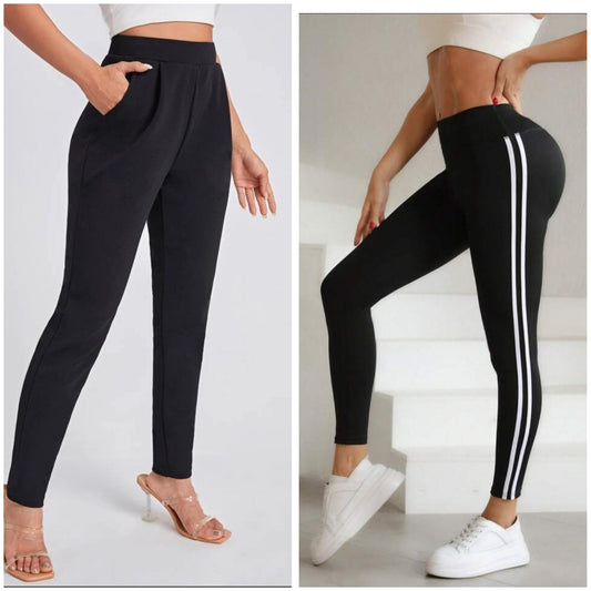 Pack Of 2 Piece Trending Formal Pant and Trackpant.