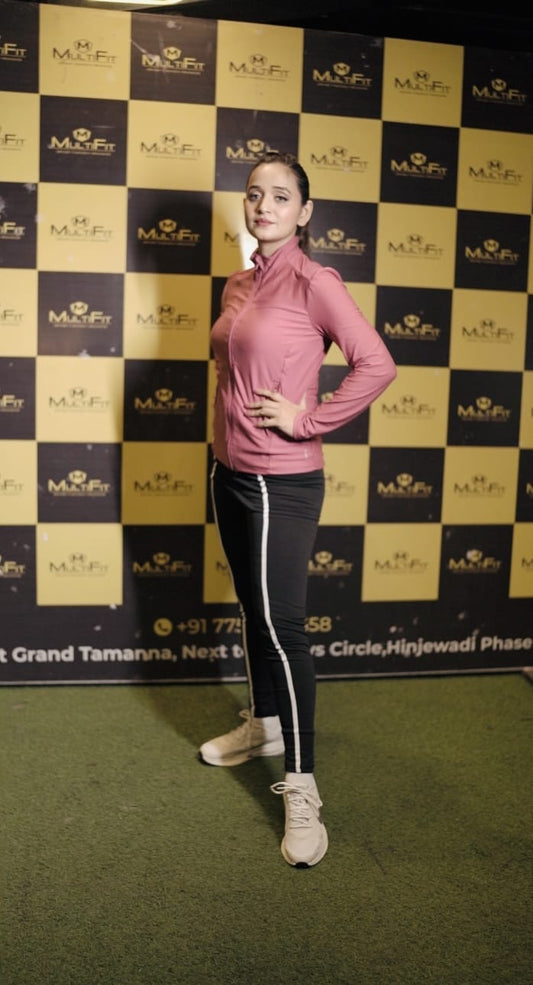 Multifunctional Quick-Drying Striped Pattern High Elastic Track Pants and gym yoga pants.
