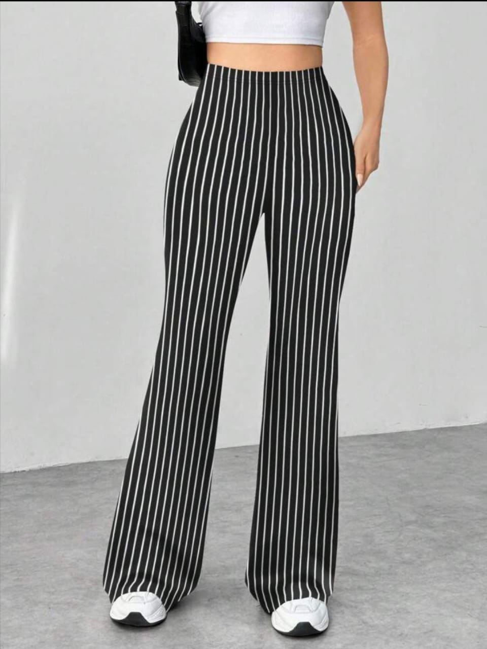 Women's formal strip flare pant or plazo pant