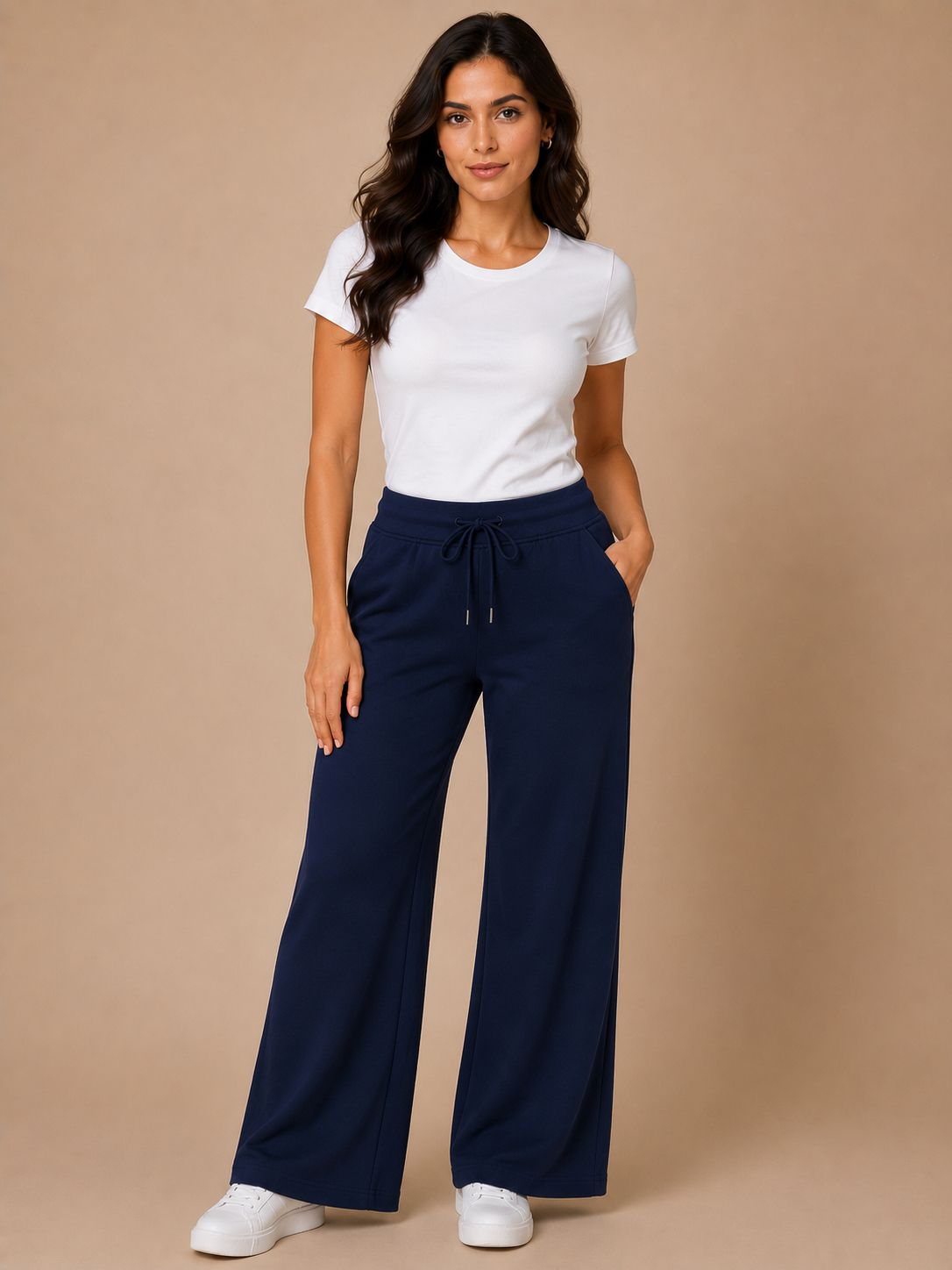 Sage Green Wide-Leg Lounge Pants